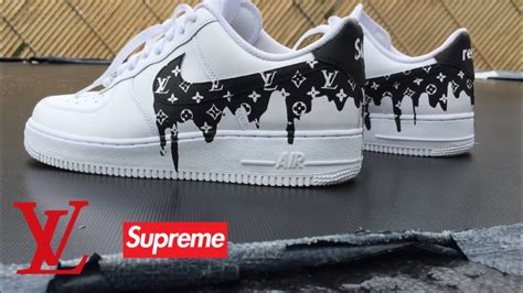 custom black air force 1 louis vuitton|Drippy .